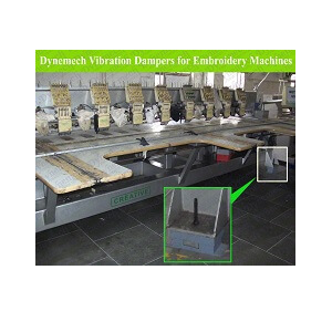 Embroidery Machines on Spring Mounts