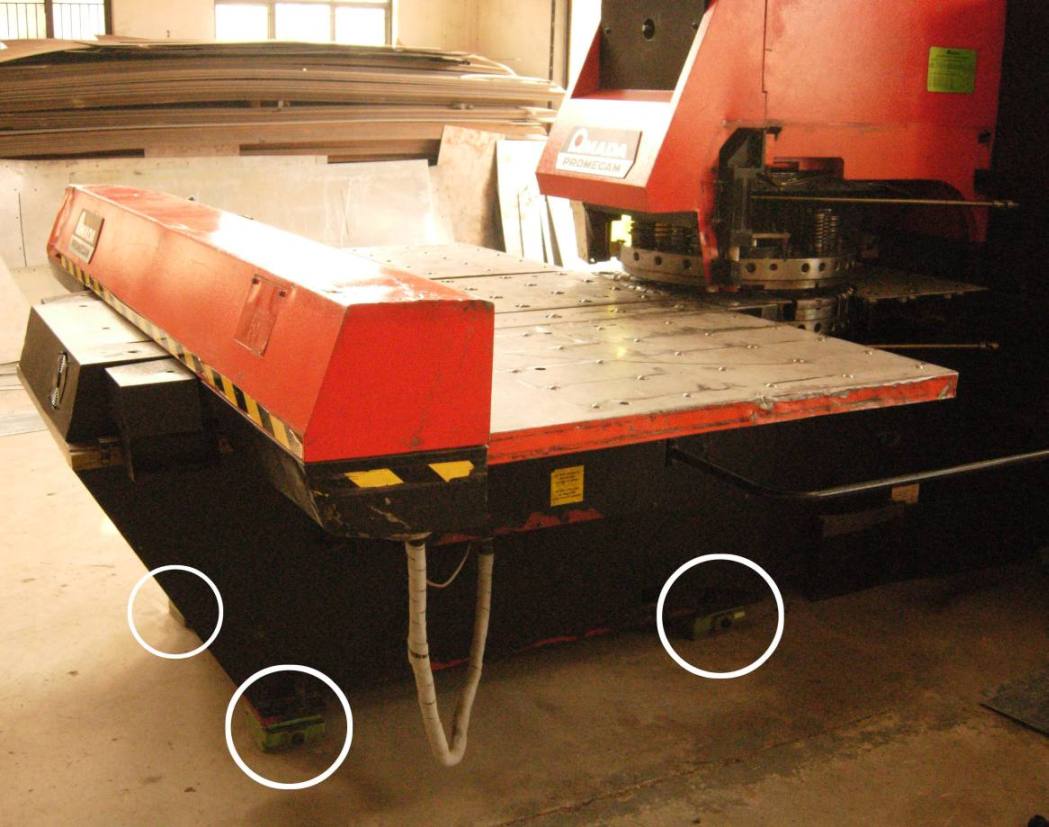  Press Brake installed on Vibro Mounts 
