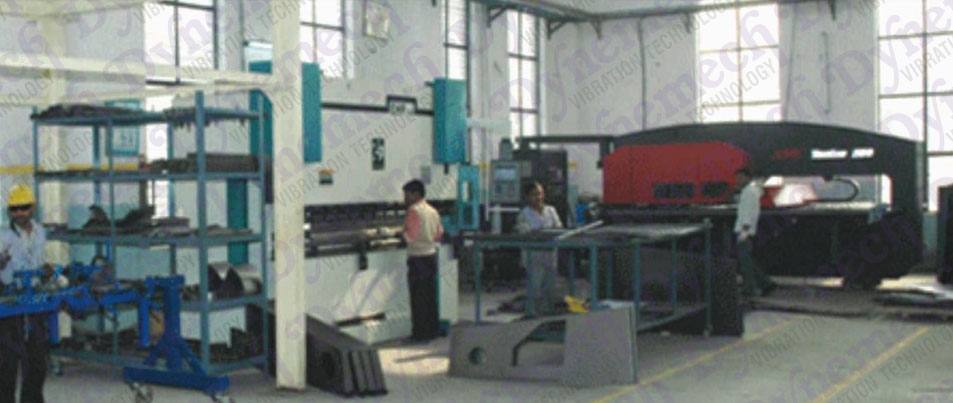 Shop-Floor-Vibration-Reduction Turret-Punch-Press-Installation