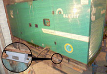 Genset on Dynemech Spring Isolators